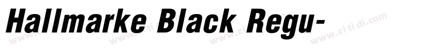 Hallmarke Black Regu字体转换